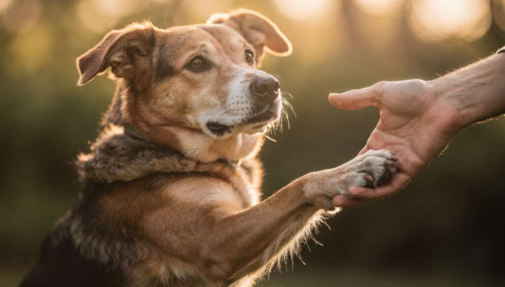 Né amore né obbedienza, quando il cane ti porge la zampa significa questo