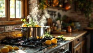 Far bollire bucce di limone, alloro e rosmarino: perché lo consigliano e a cosa serve